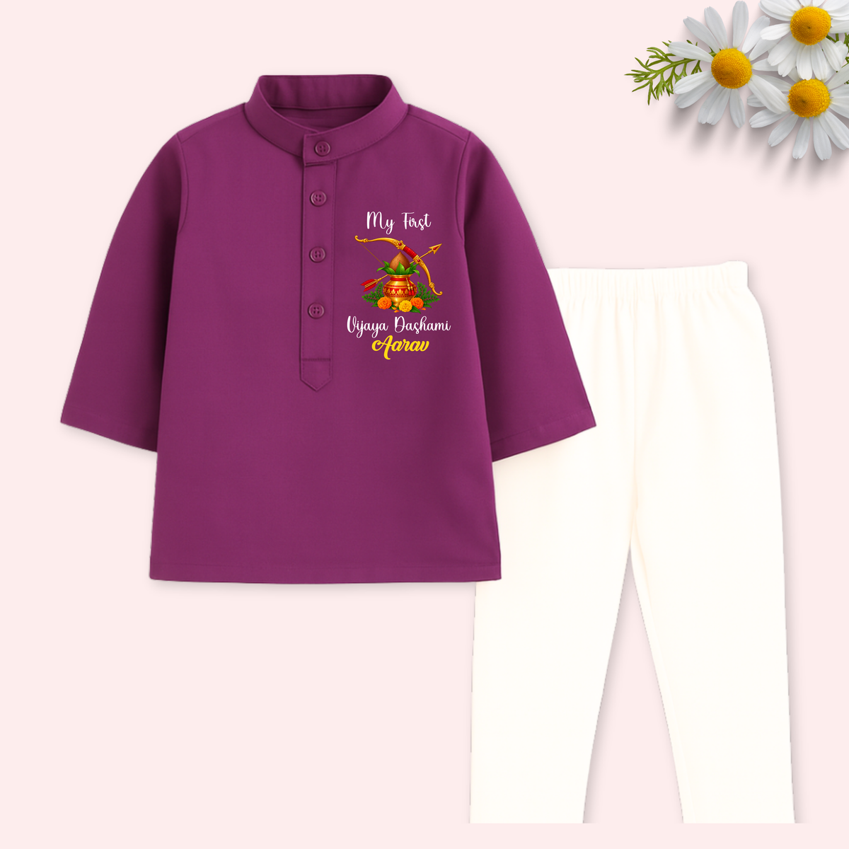 My First Vijaya Dashami kurta set