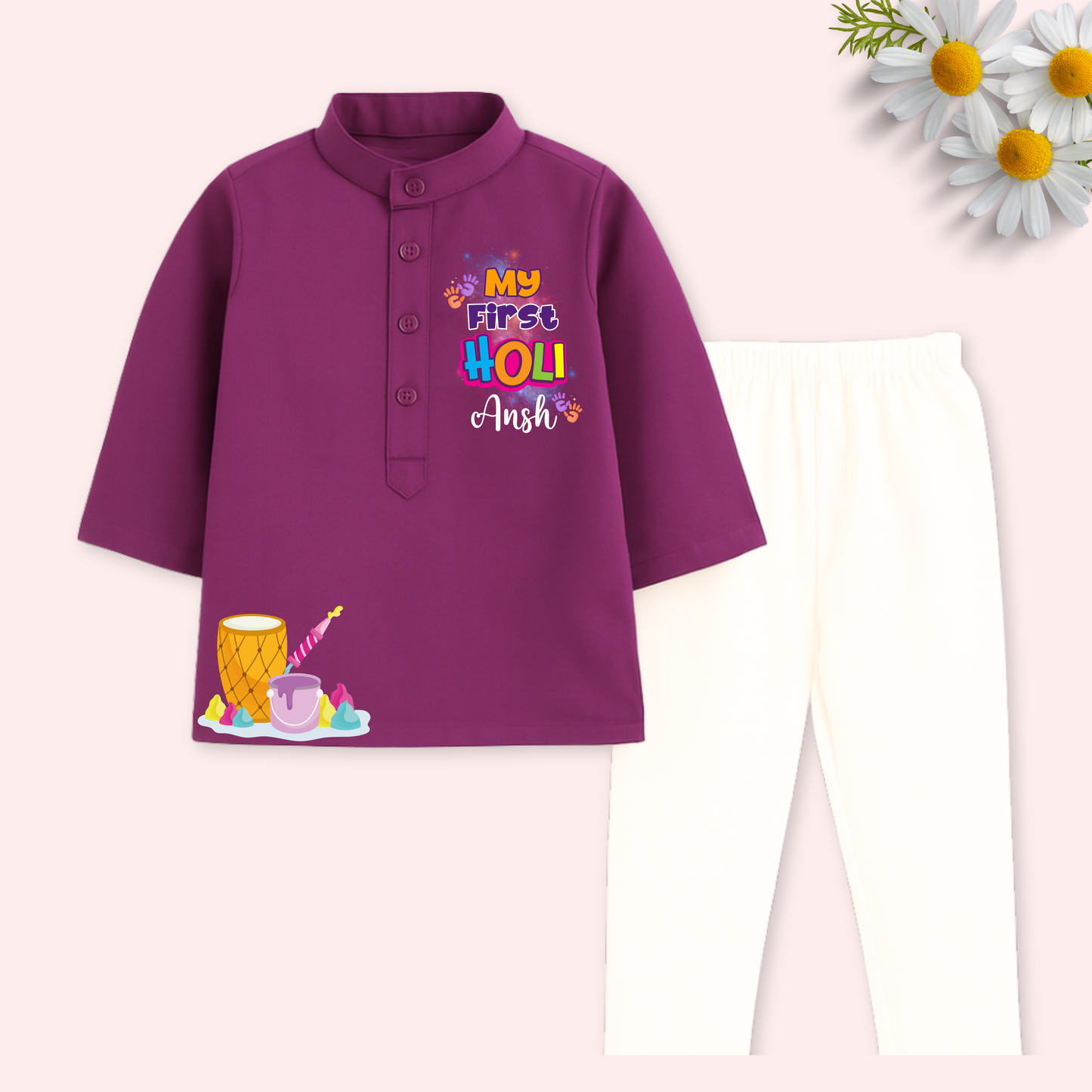 My first Holi Kurta set