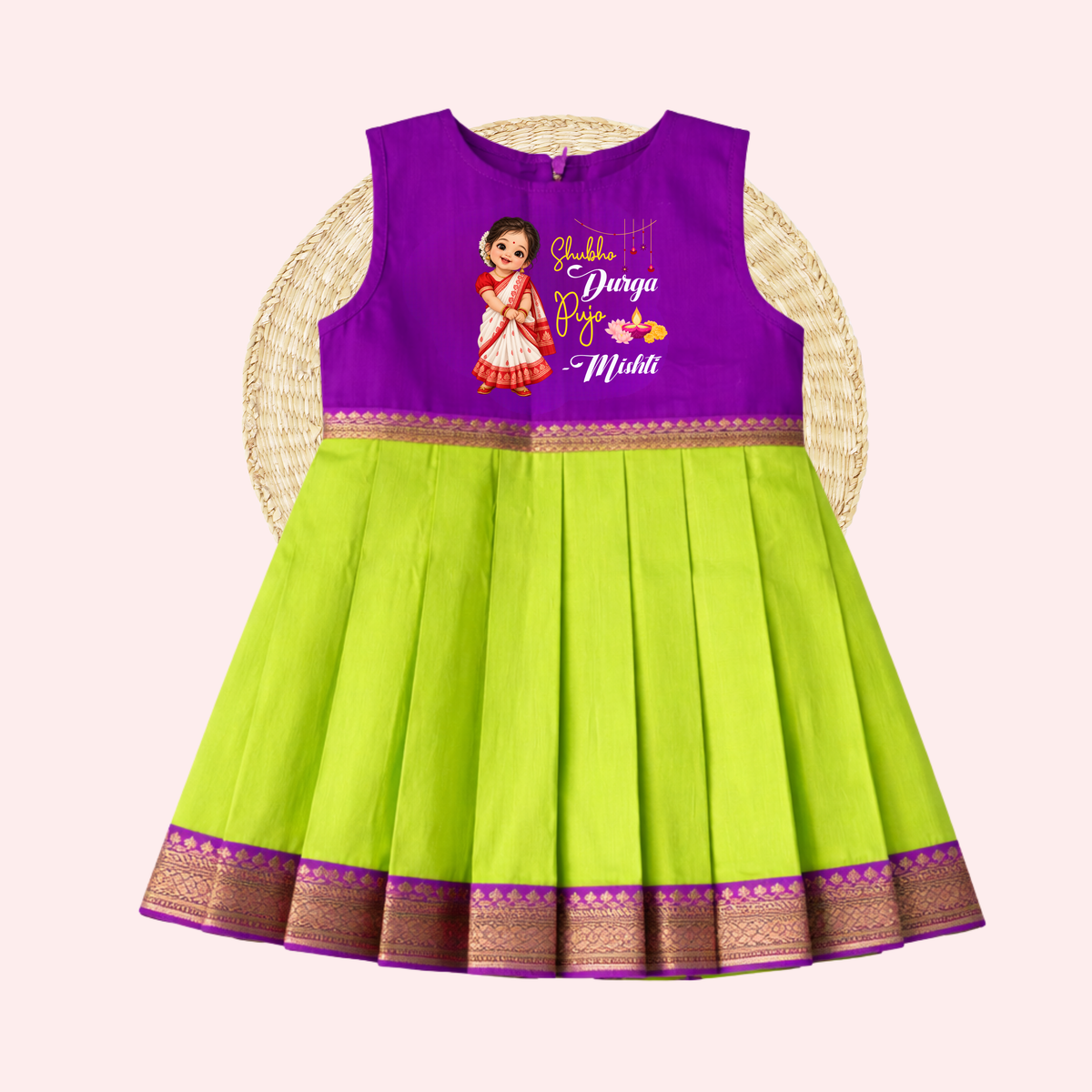 Shubho Durga Pujo Frock