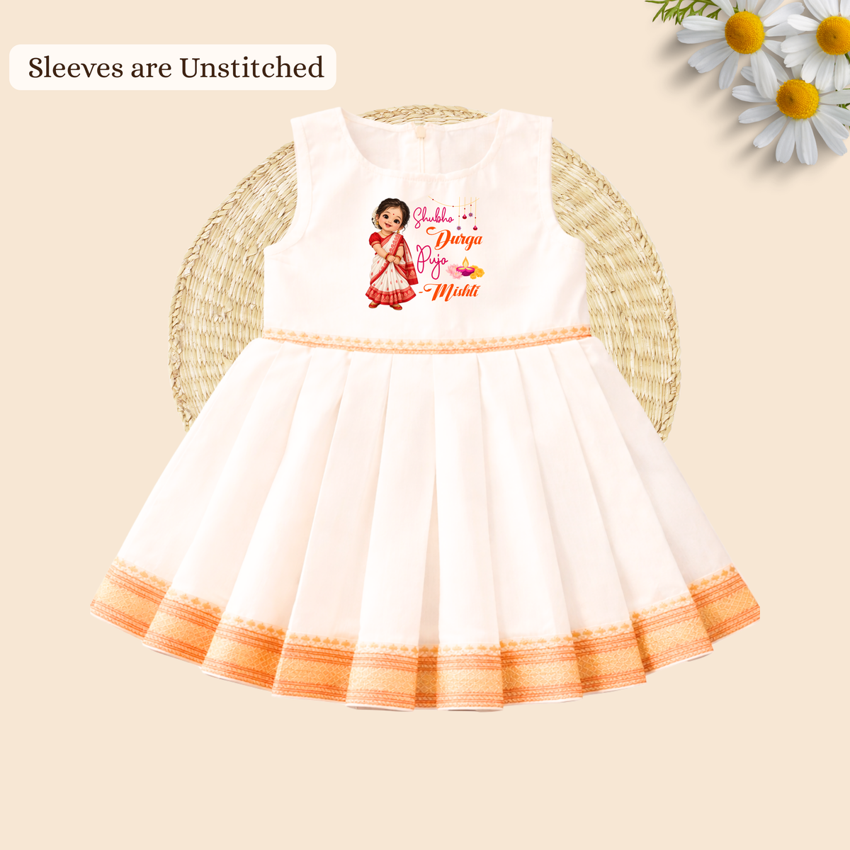 Shubho Durga Pujo Frock