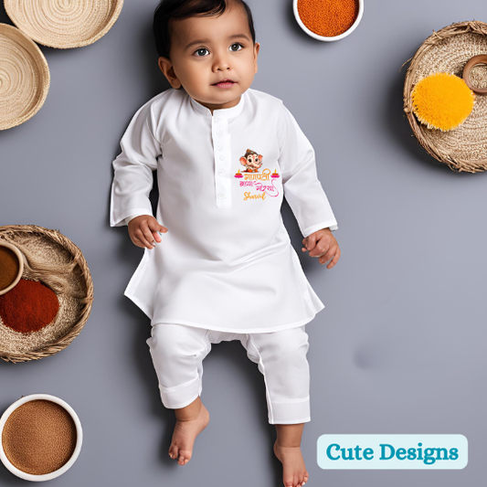 Ganpati Bappa Mourya Kurta Set