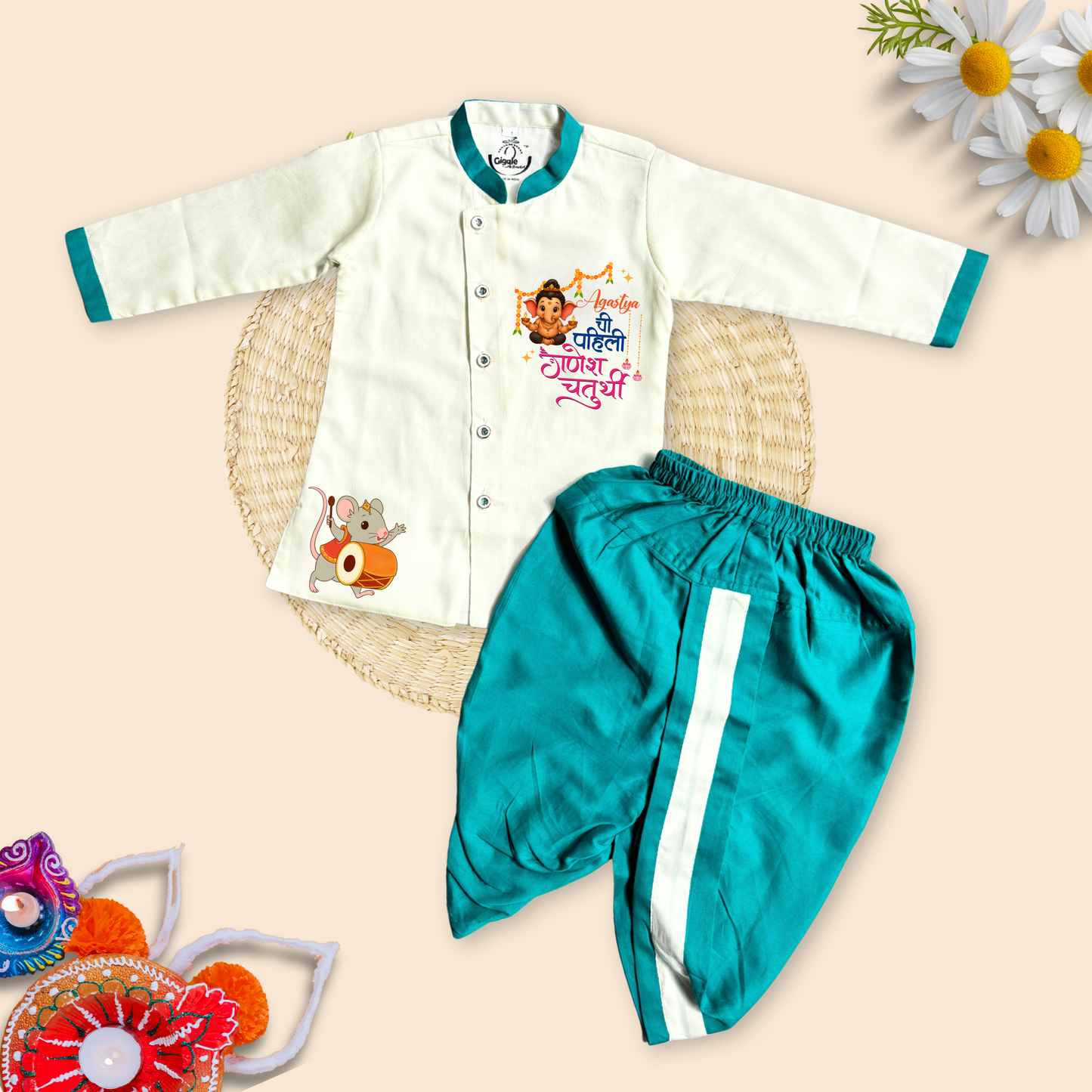 Pahili Ganesh Chaturthi Dhoti Kurta