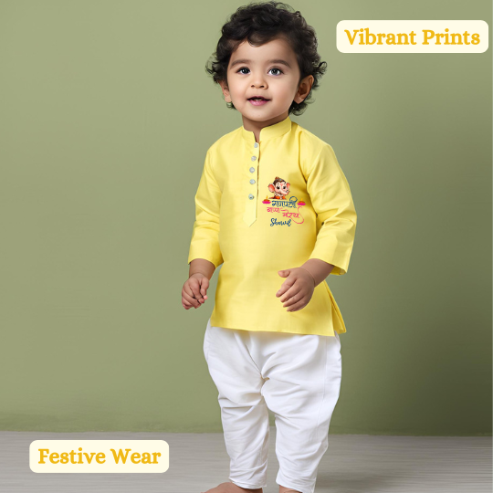 Ganpati Bappa Mourya Kurta Set