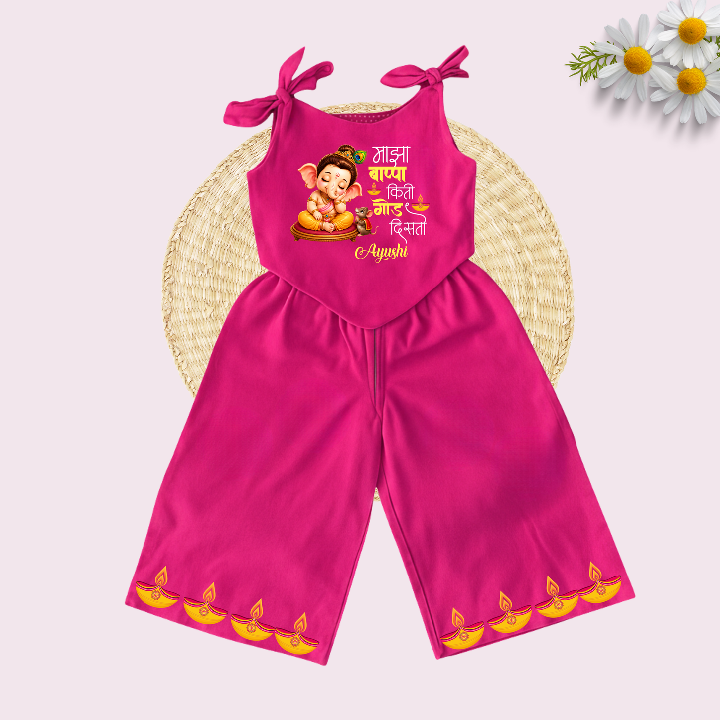 Majha Bappa Kiti Godh Disto Co-ord set