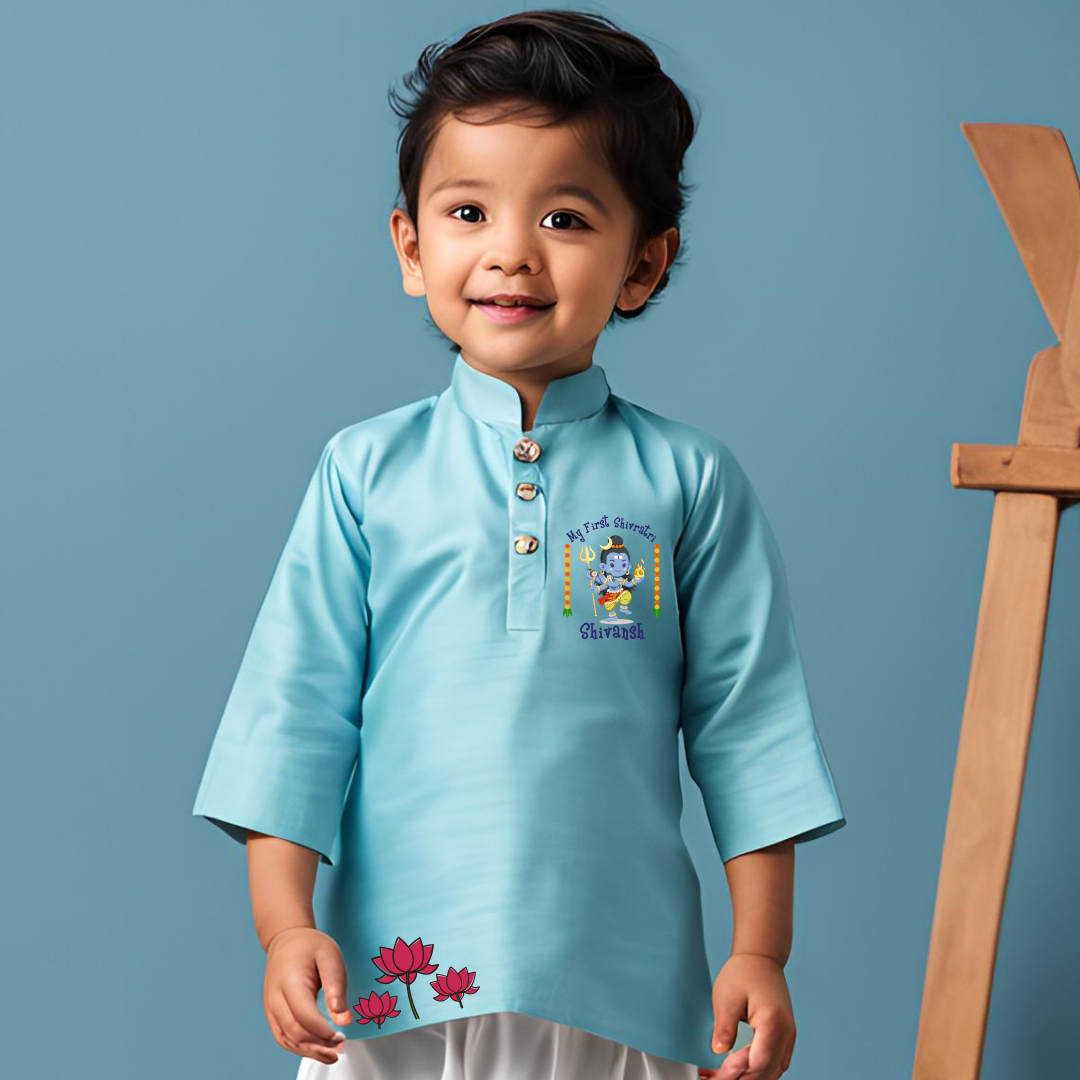 My first shivratri (Kurta set)