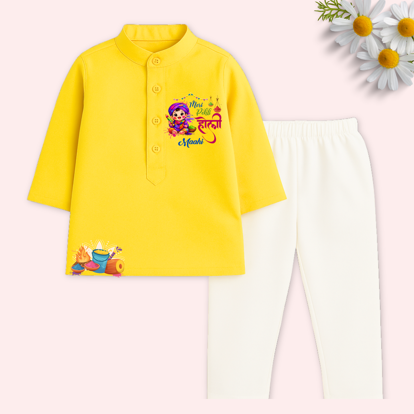 Meri Pehli Holi Kurta Set