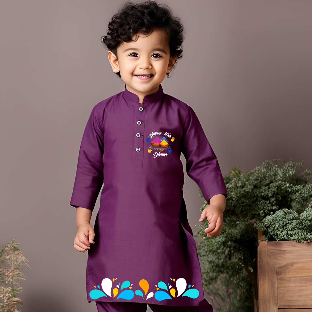 Happy Holi (Kurta set)