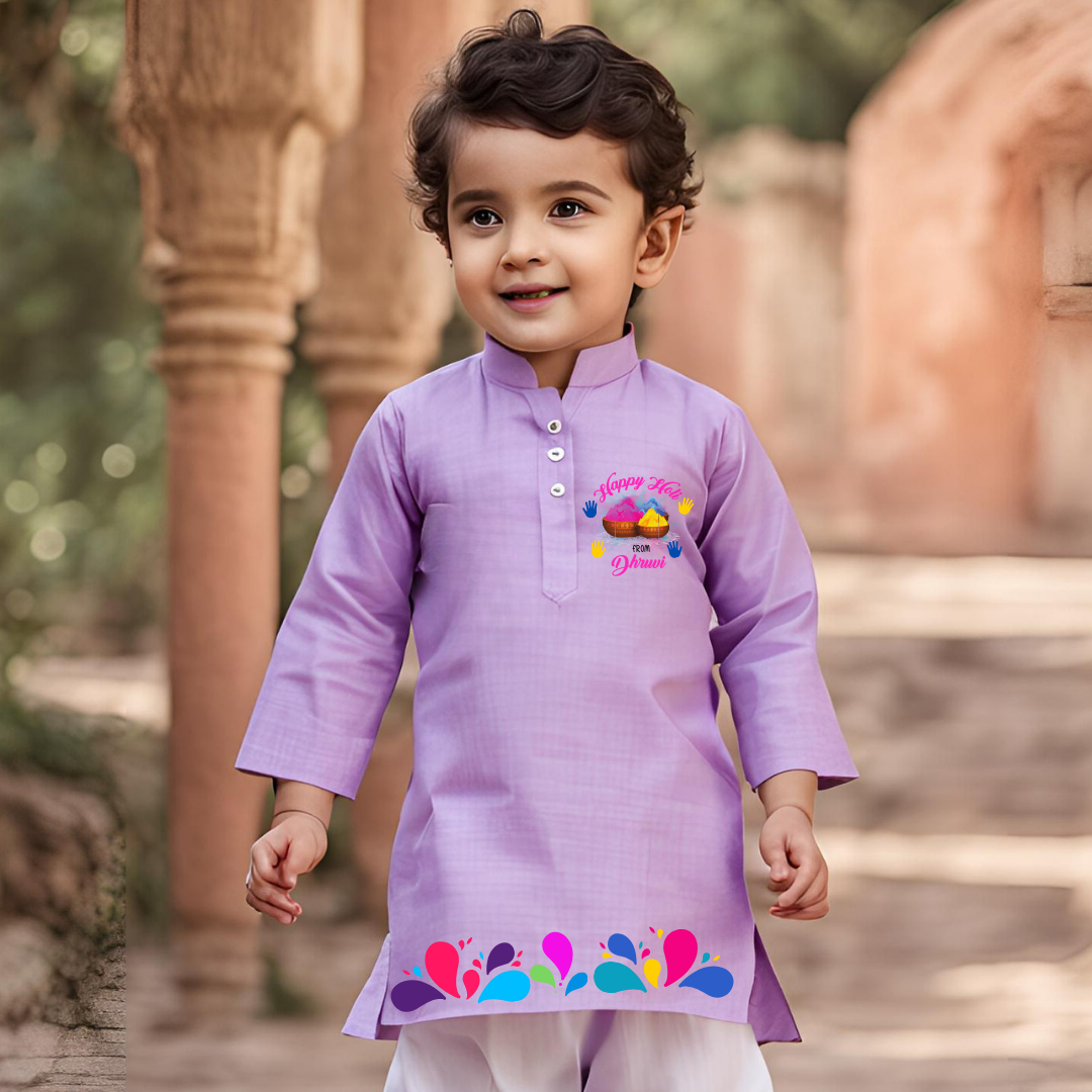 Happy Holi (Kurta set)