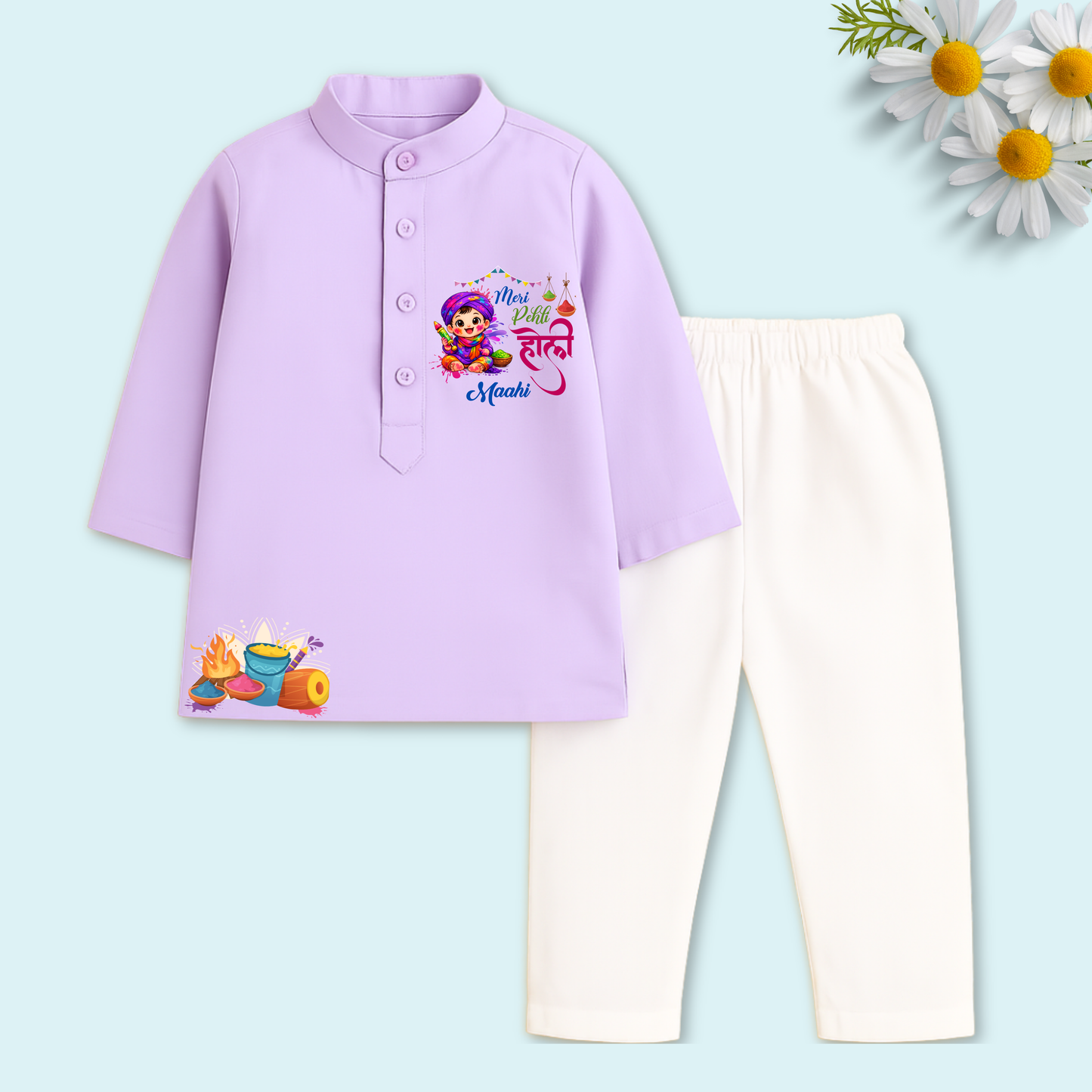 Meri Pehli Holi Kurta Set