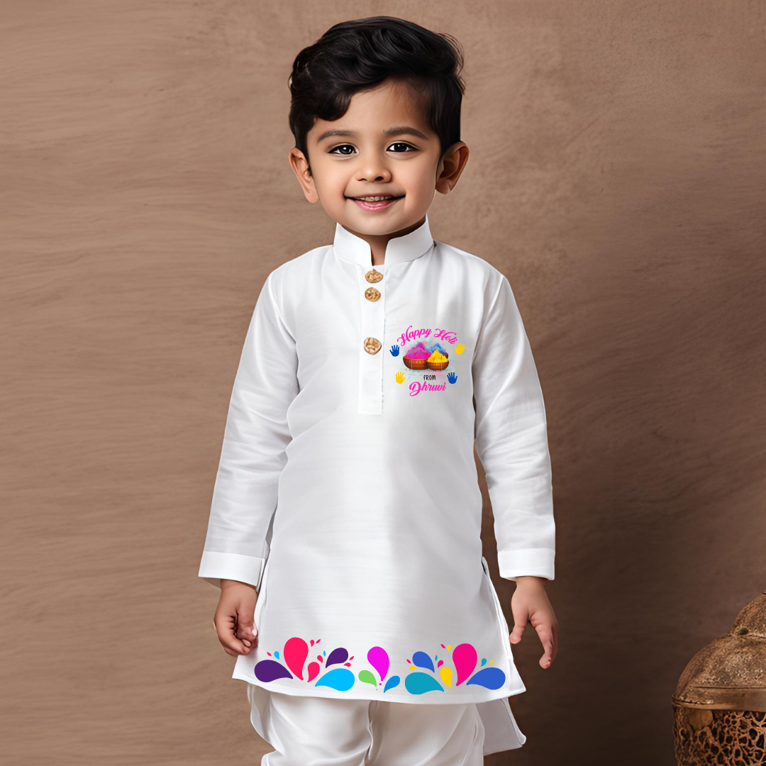 Happy Holi (Kurta set)