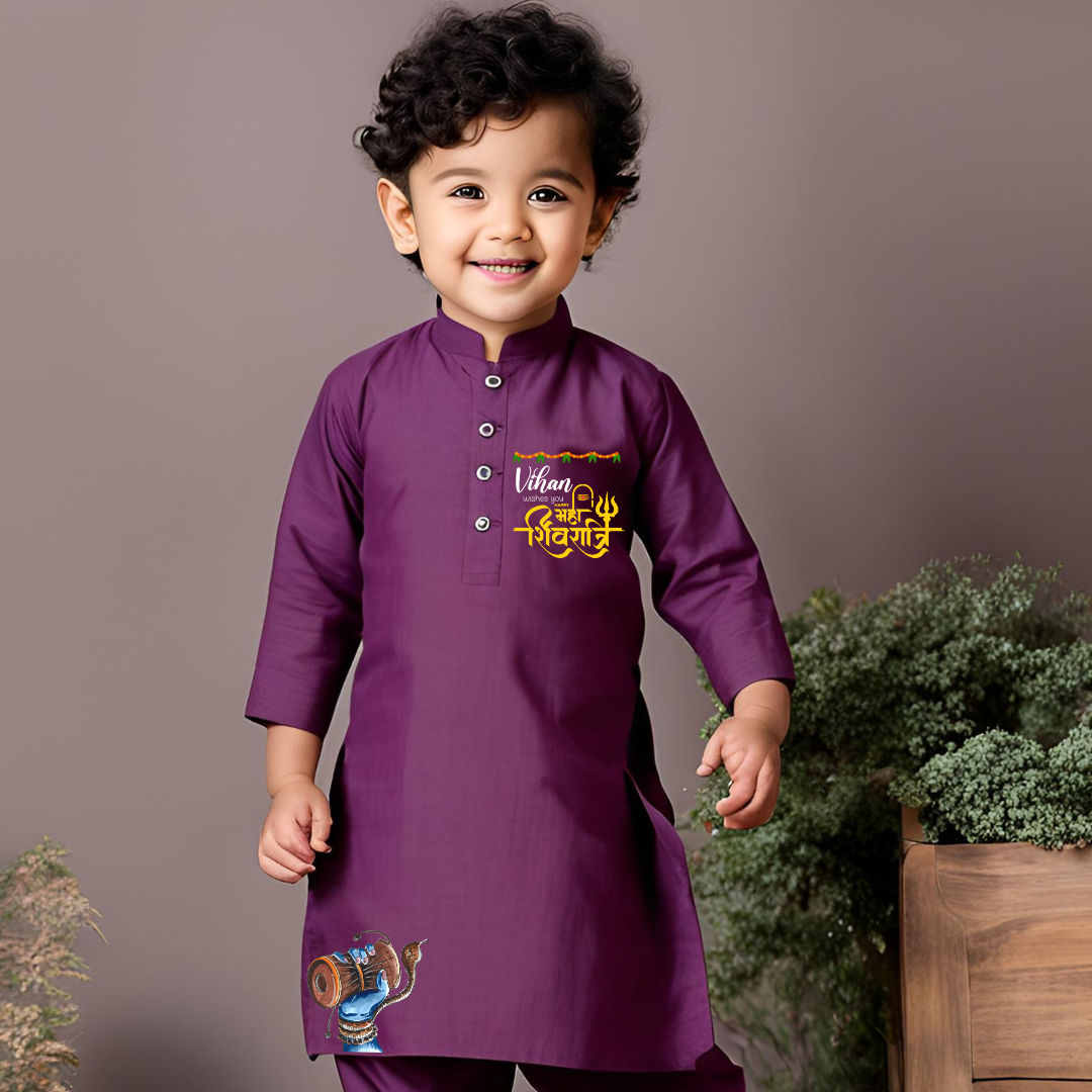 Wishes you Mahashivratri (Kurta set)