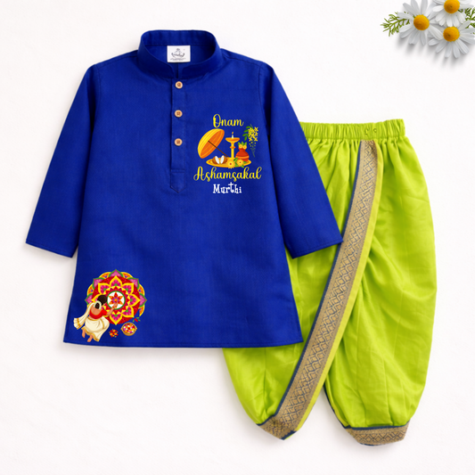 Onam Ashamsakal Dhoti Kurta