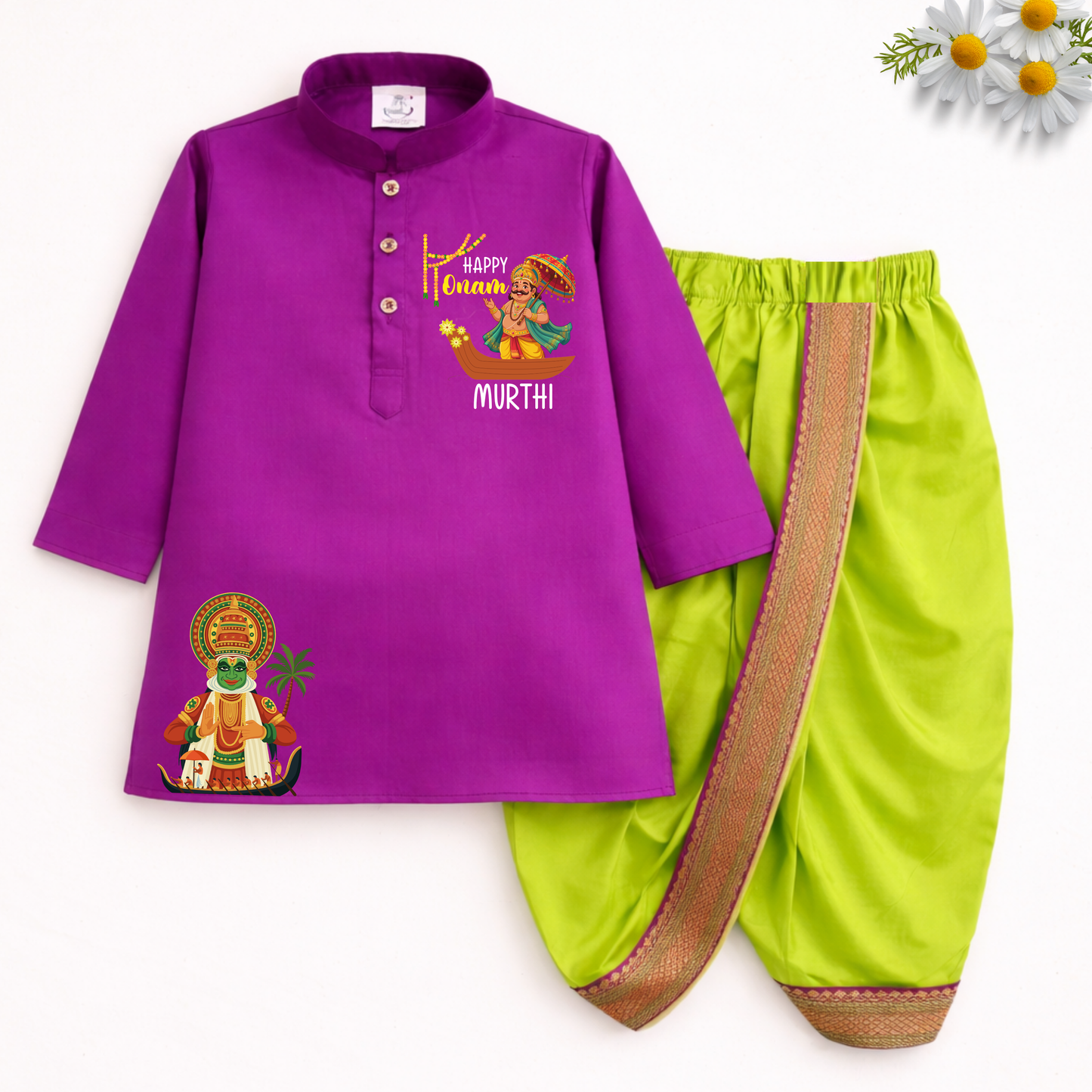 Happy Onam Dhoti Kurta