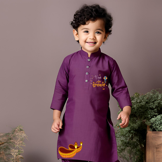 Subh Deepavali Kurta Set