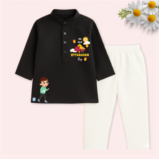 My first Uttarayan (Kurta set)