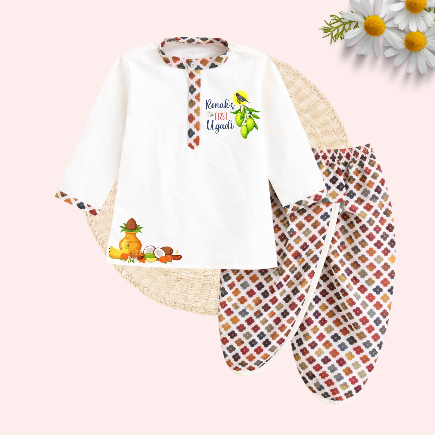 First Ugadi Dhoti Kurta