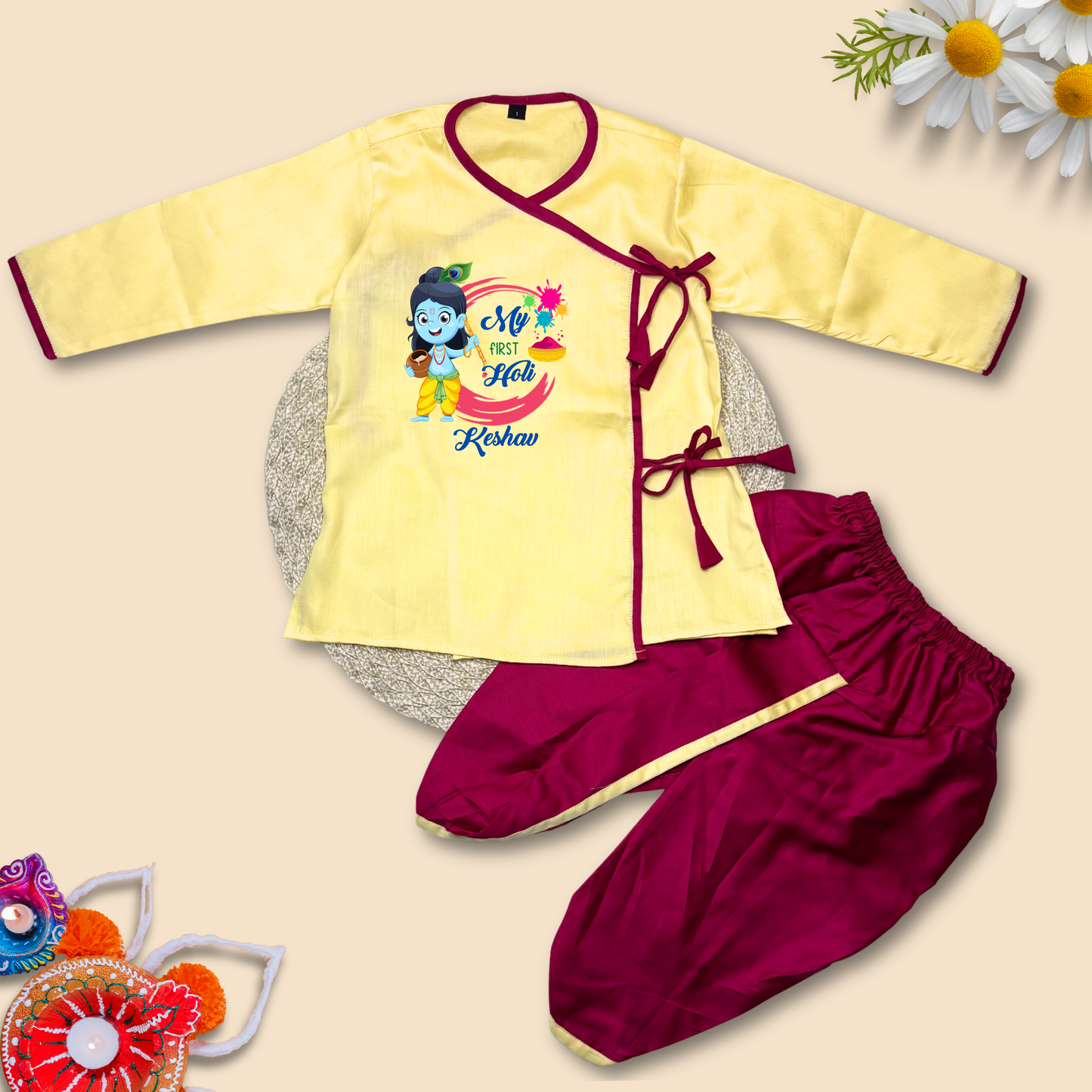 My First Holi Dhoti Kurta