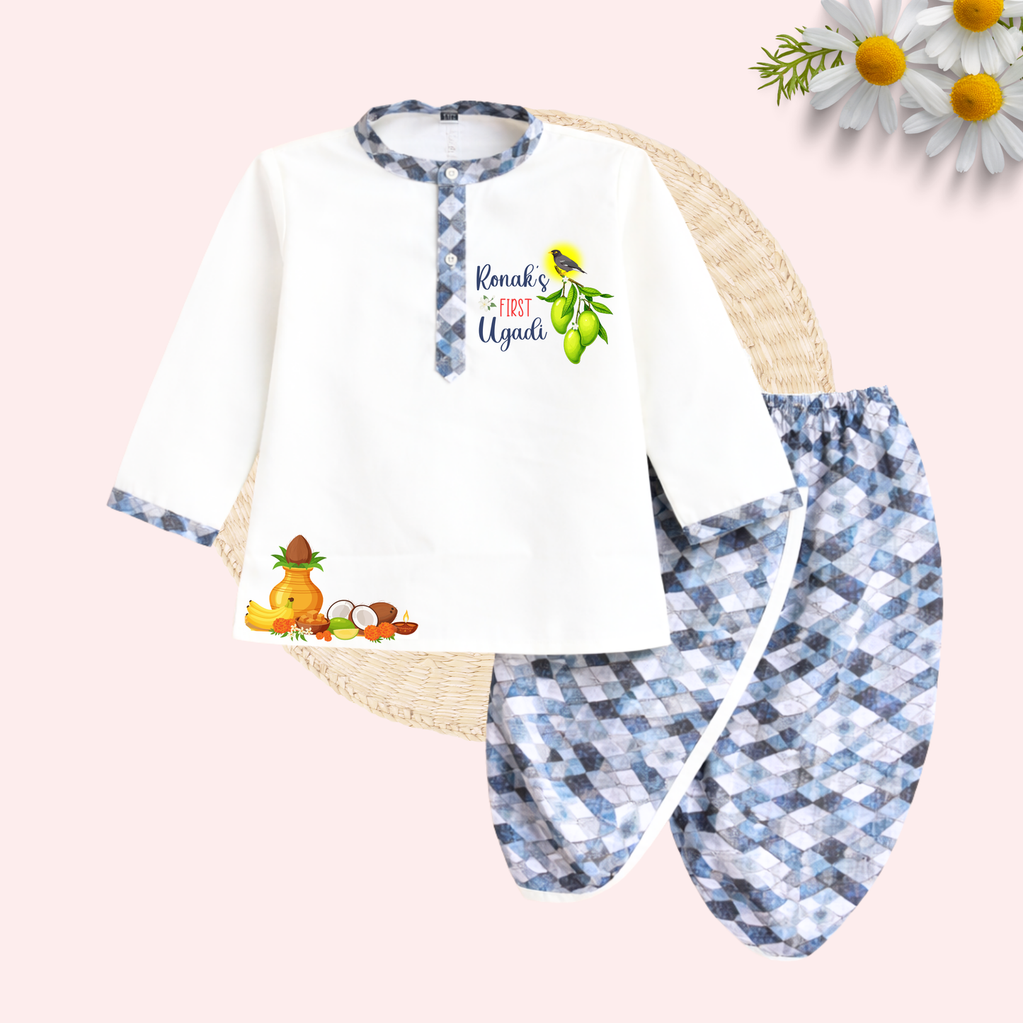 First Ugadi Dhoti Kurta