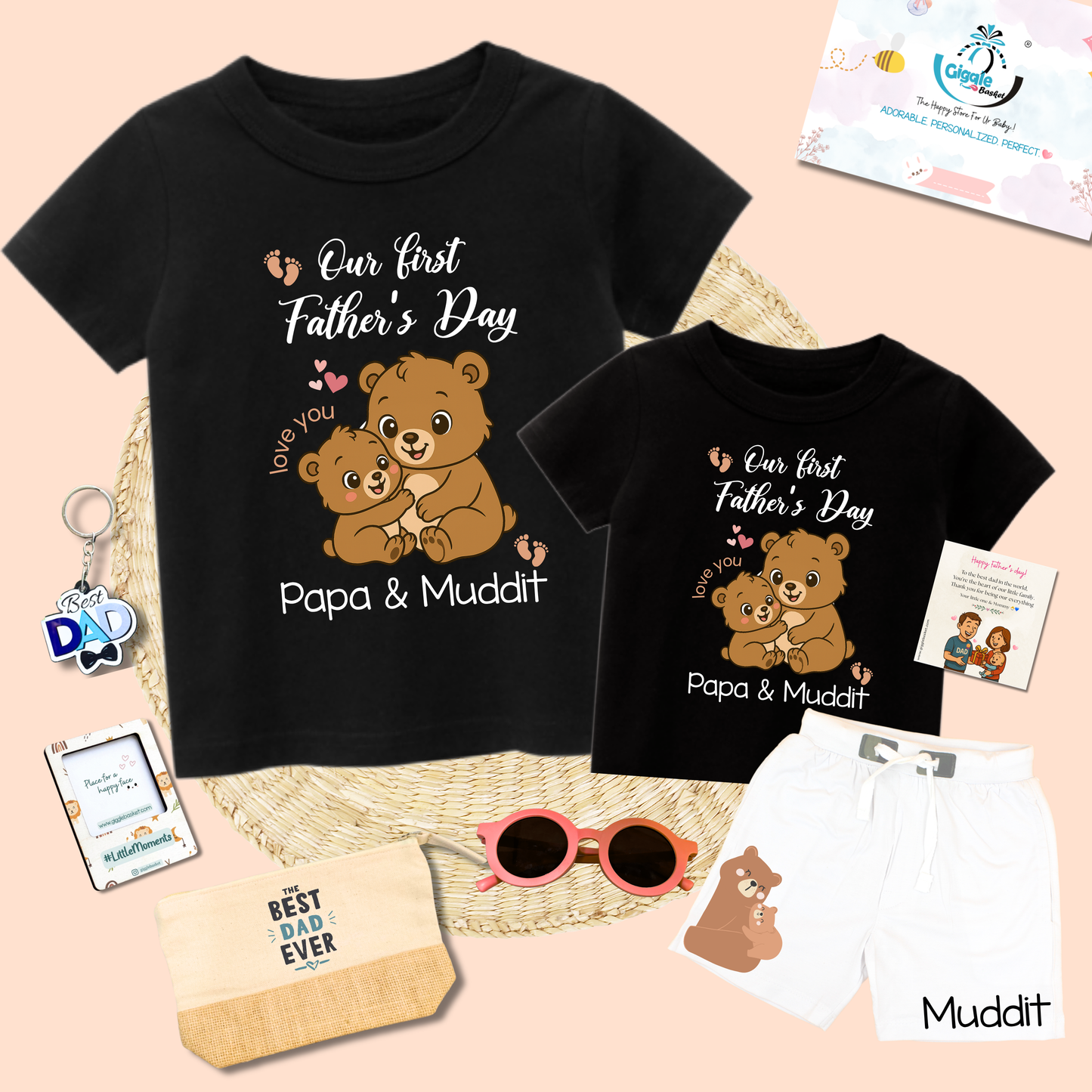 Daddy-Baby Teddy Gift Box