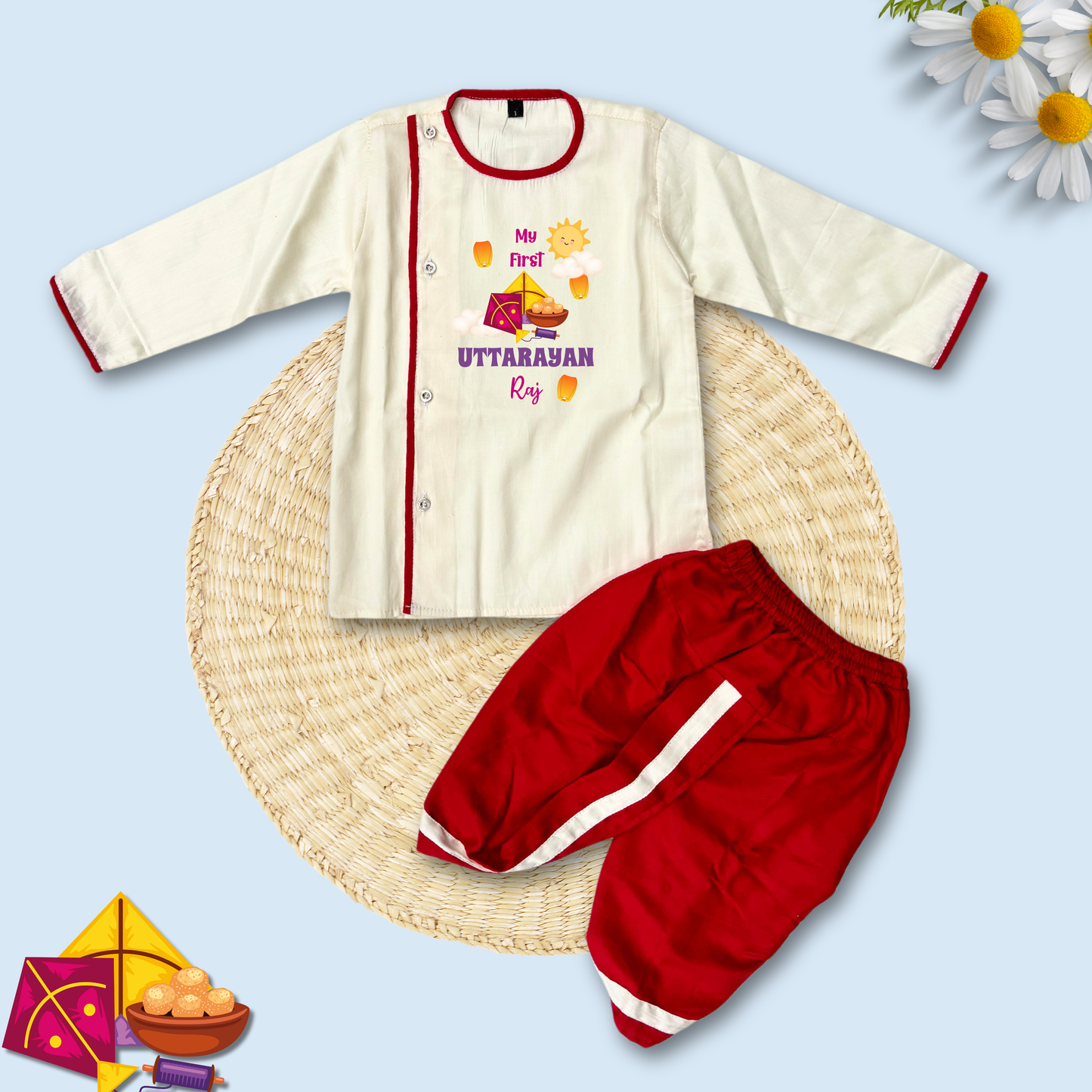 My First Uttarayan (Dhoti Kurta)