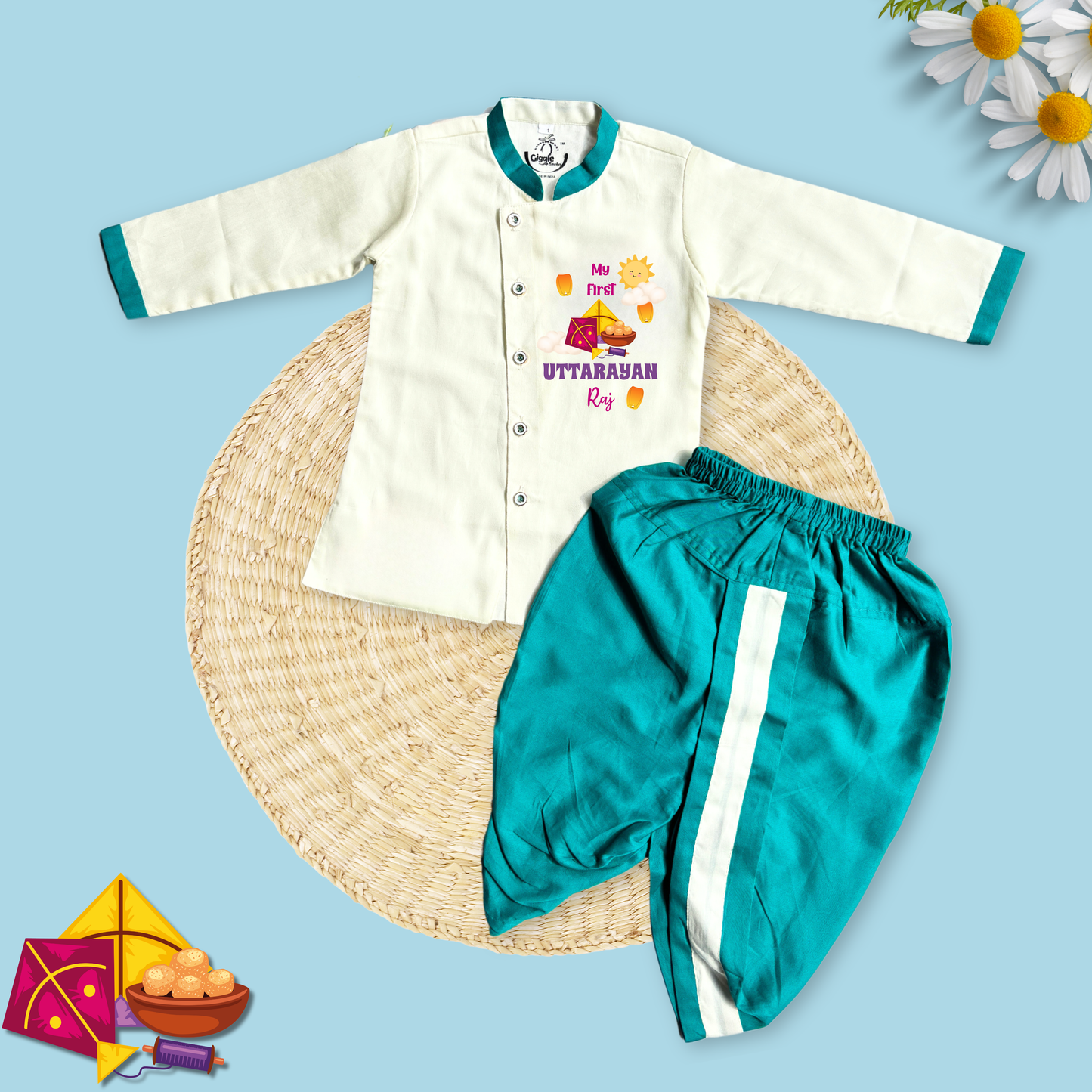 My First Uttarayan (Dhoti Kurta)