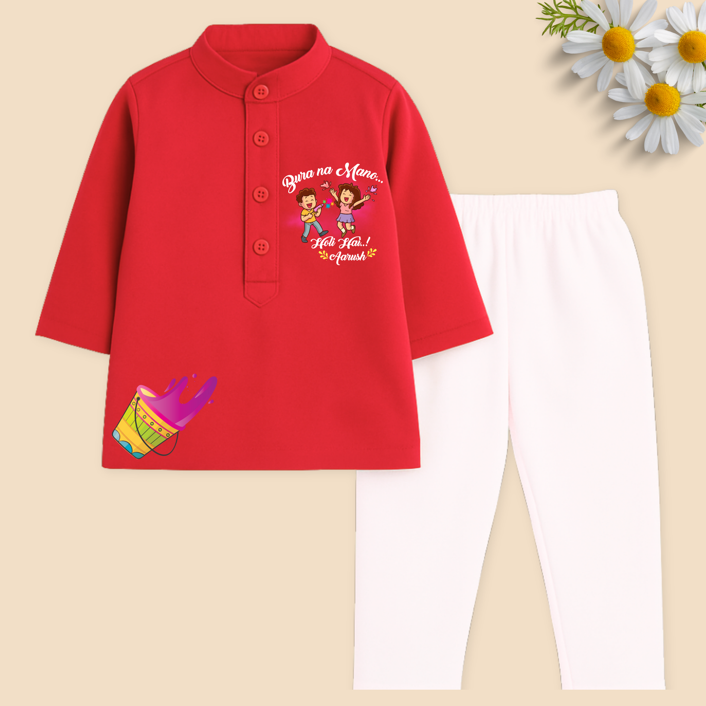 Bura na mano Holi hai Kurta set