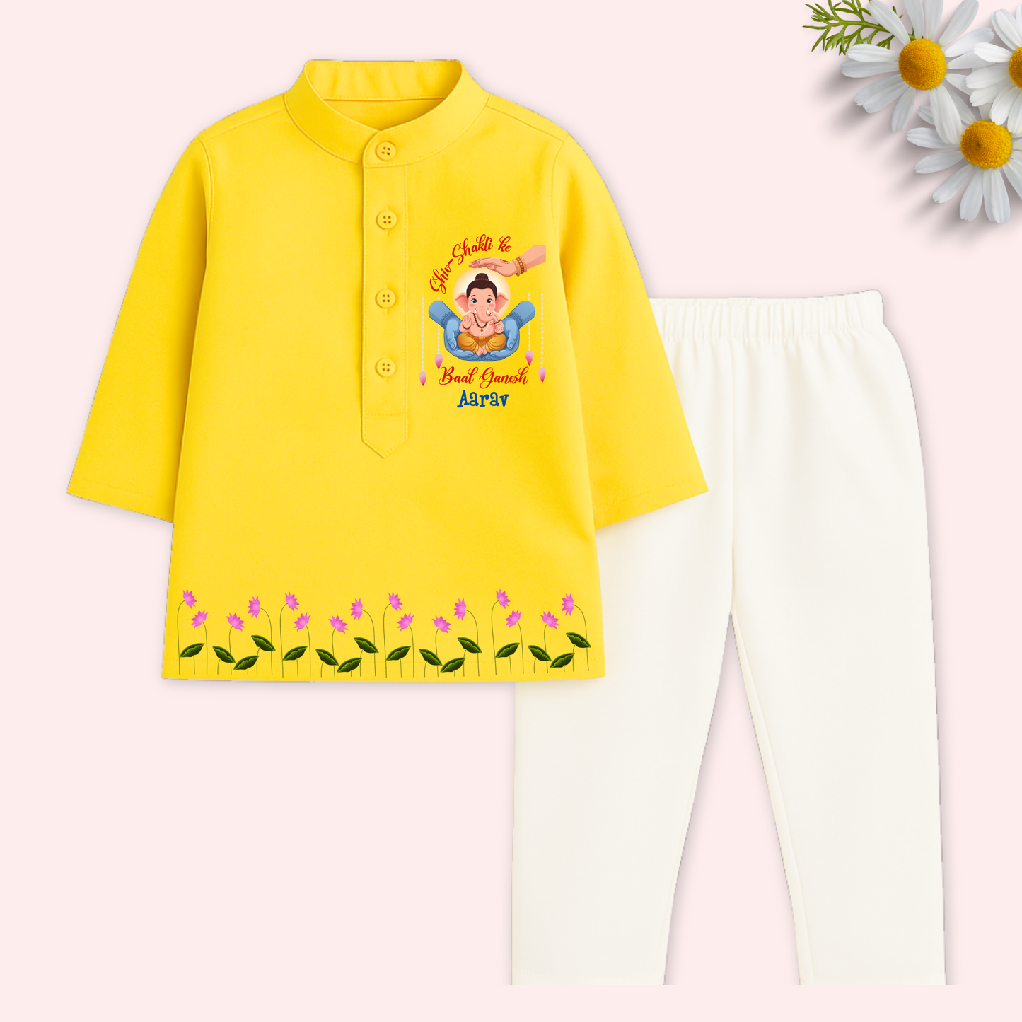 Shiv-Shakti ke Baal Ganesh Kurta set