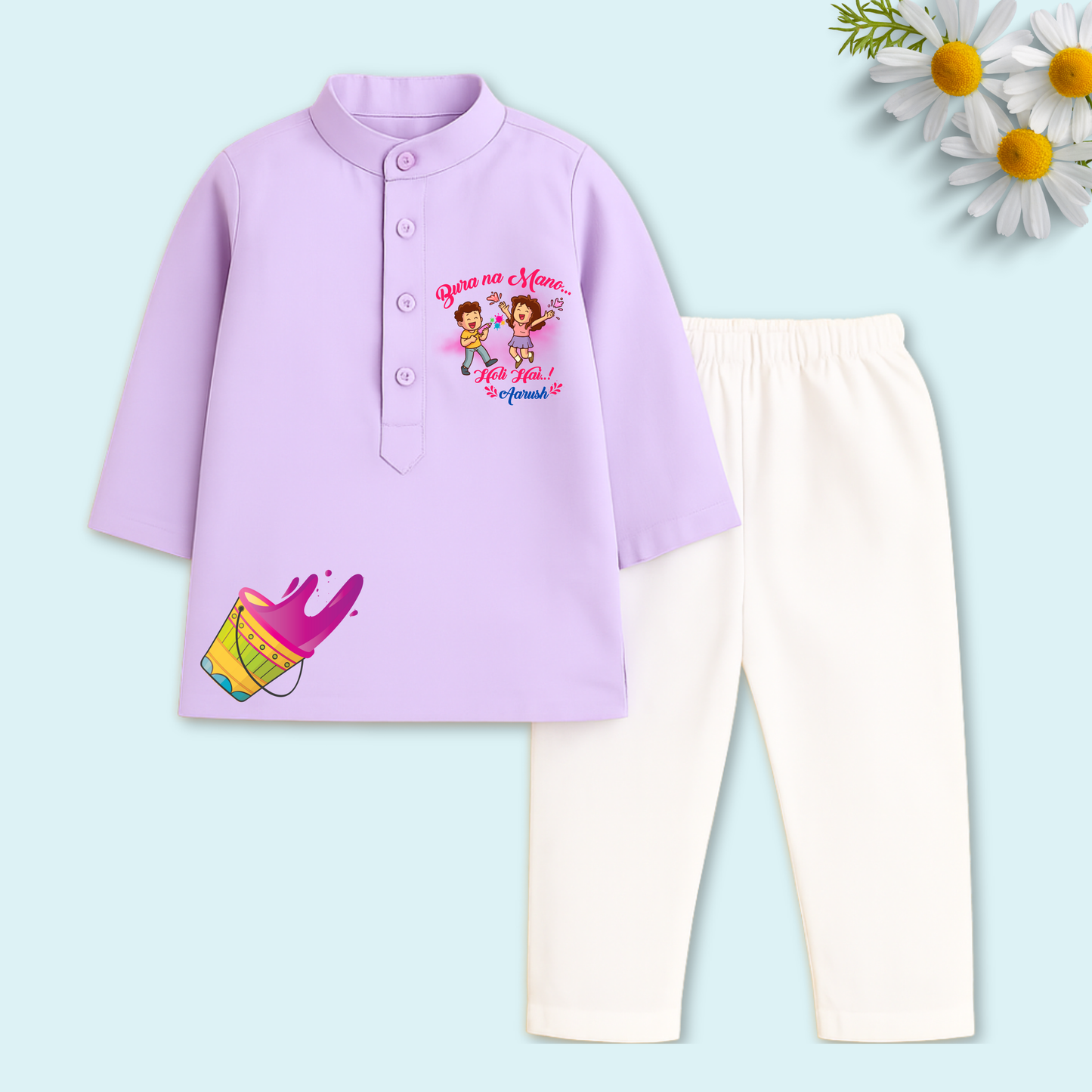 Bura na mano Holi hai Kurta set