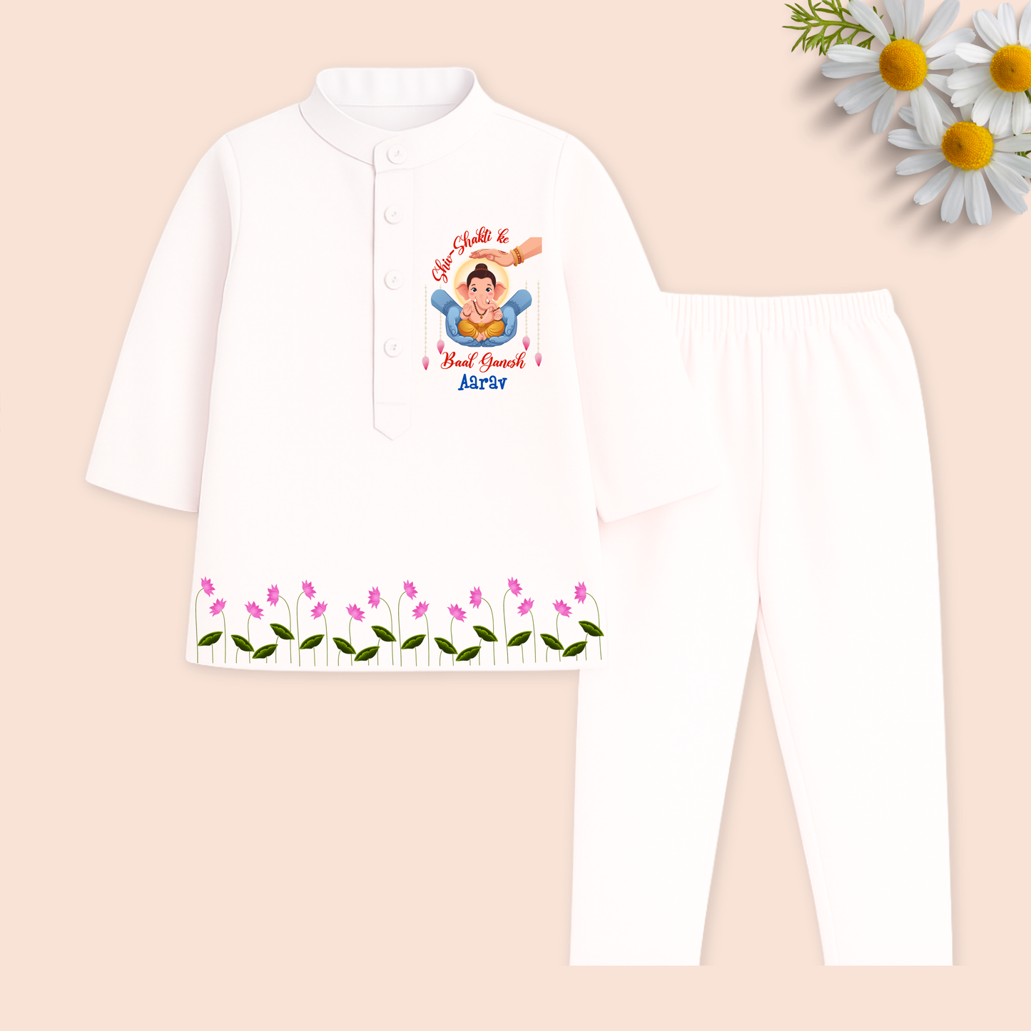 Shiv-Shakti ke Baal Ganesh Kurta set