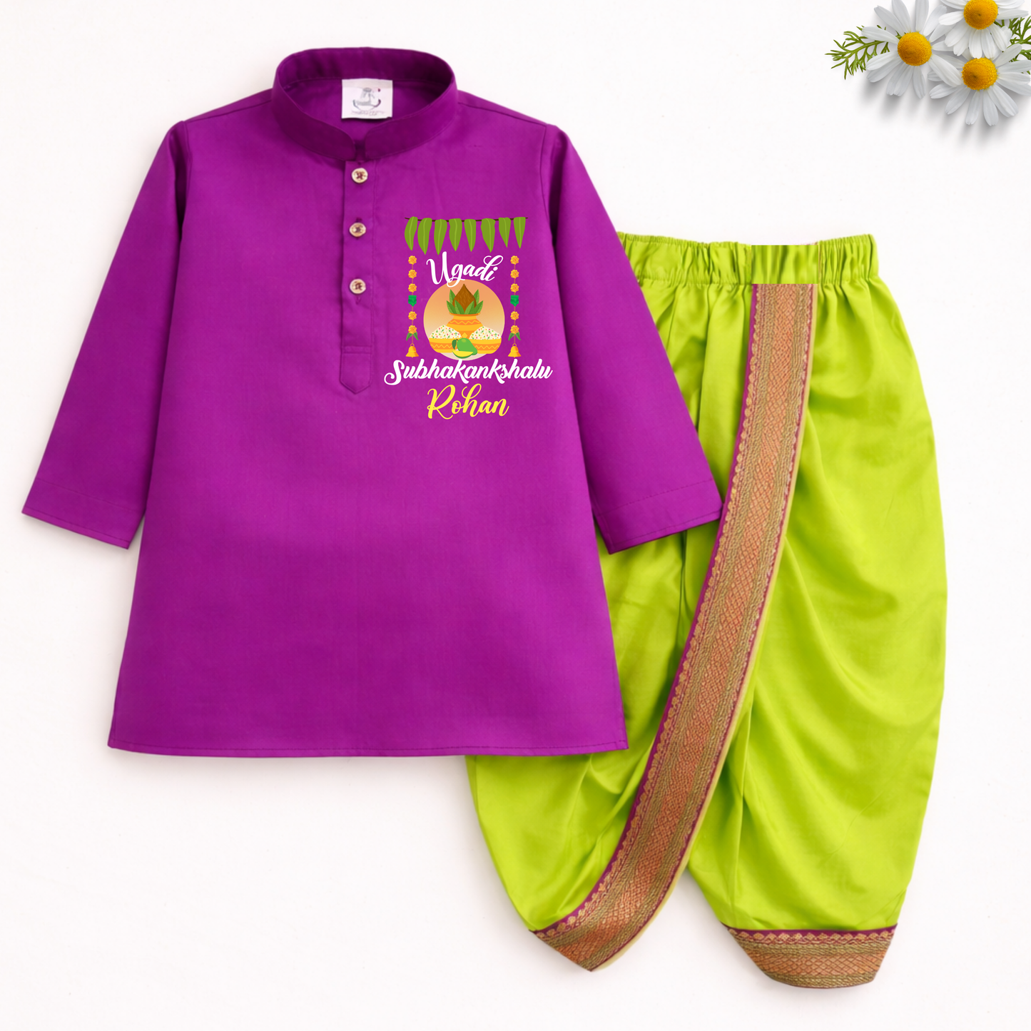 Ugadi Subhkankshalu Dhoti Kurta