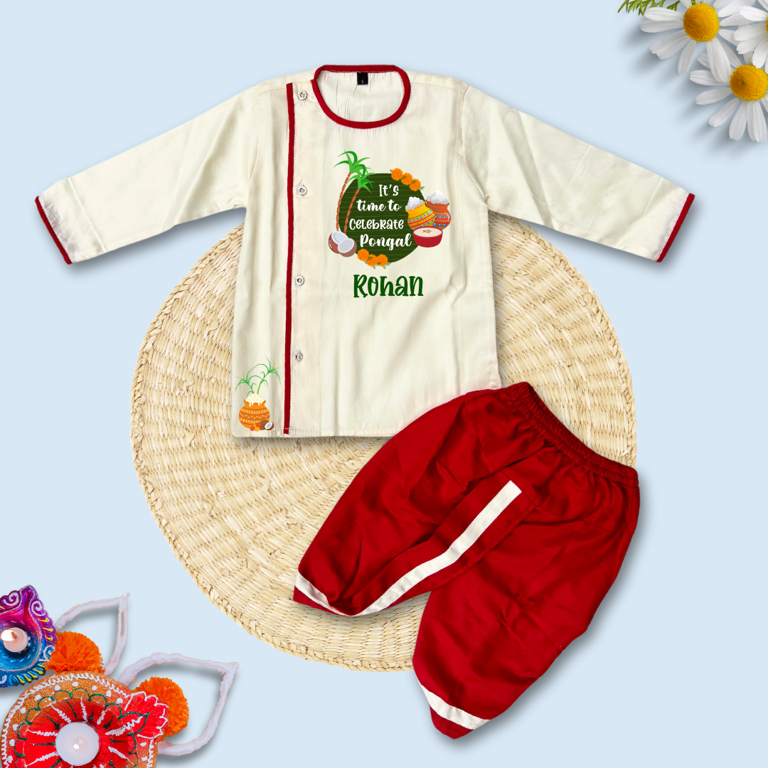 It's time to celebrate Pongal (Dhoti Kurta)