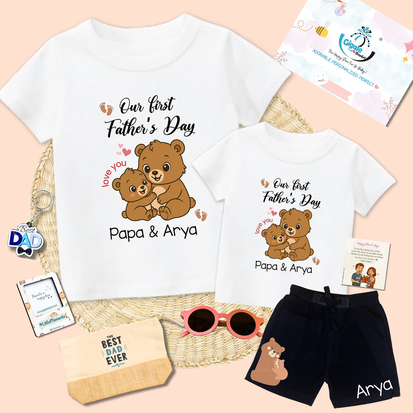 Daddy-Baby Teddy Gift Box