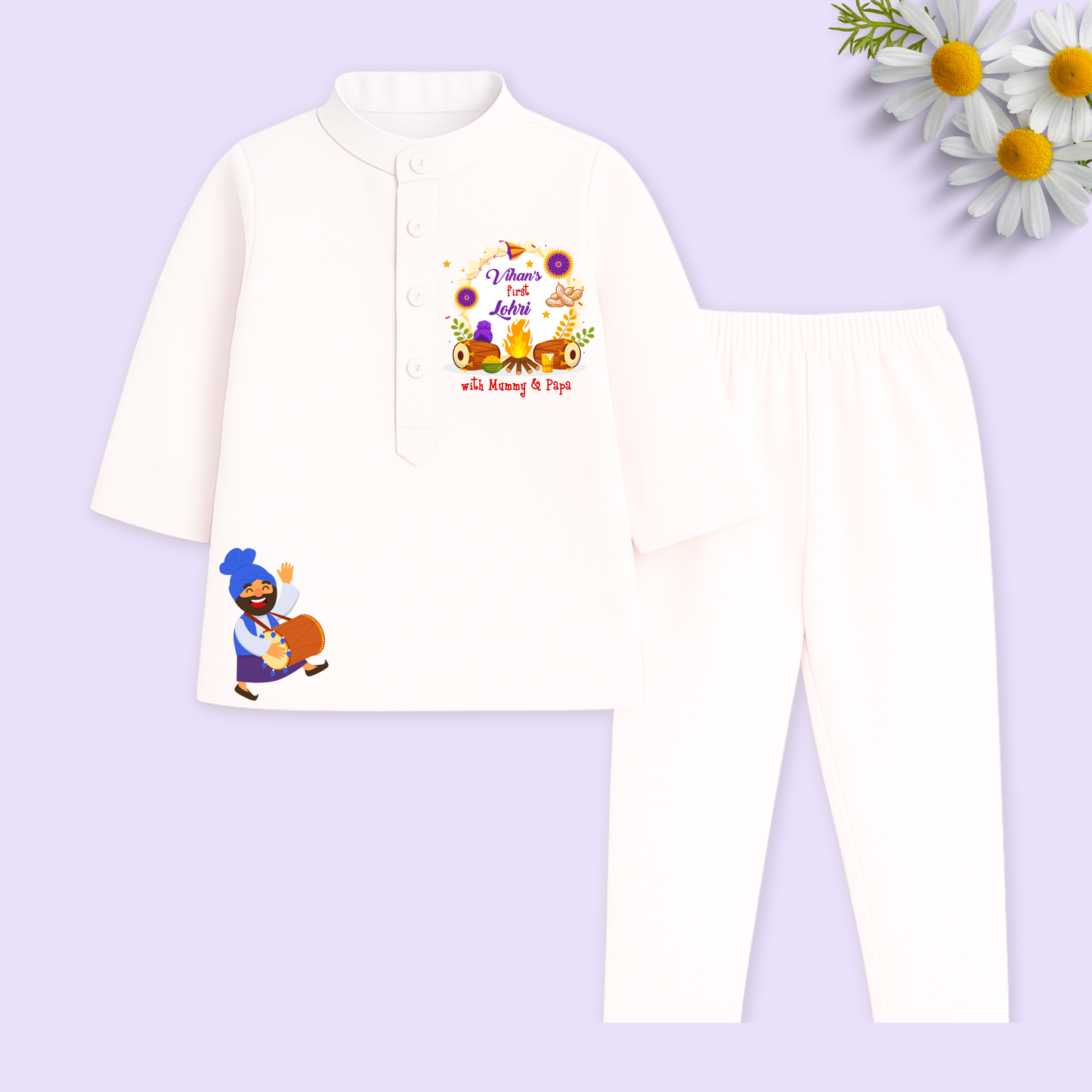 First Lohri with Mummy & Papa