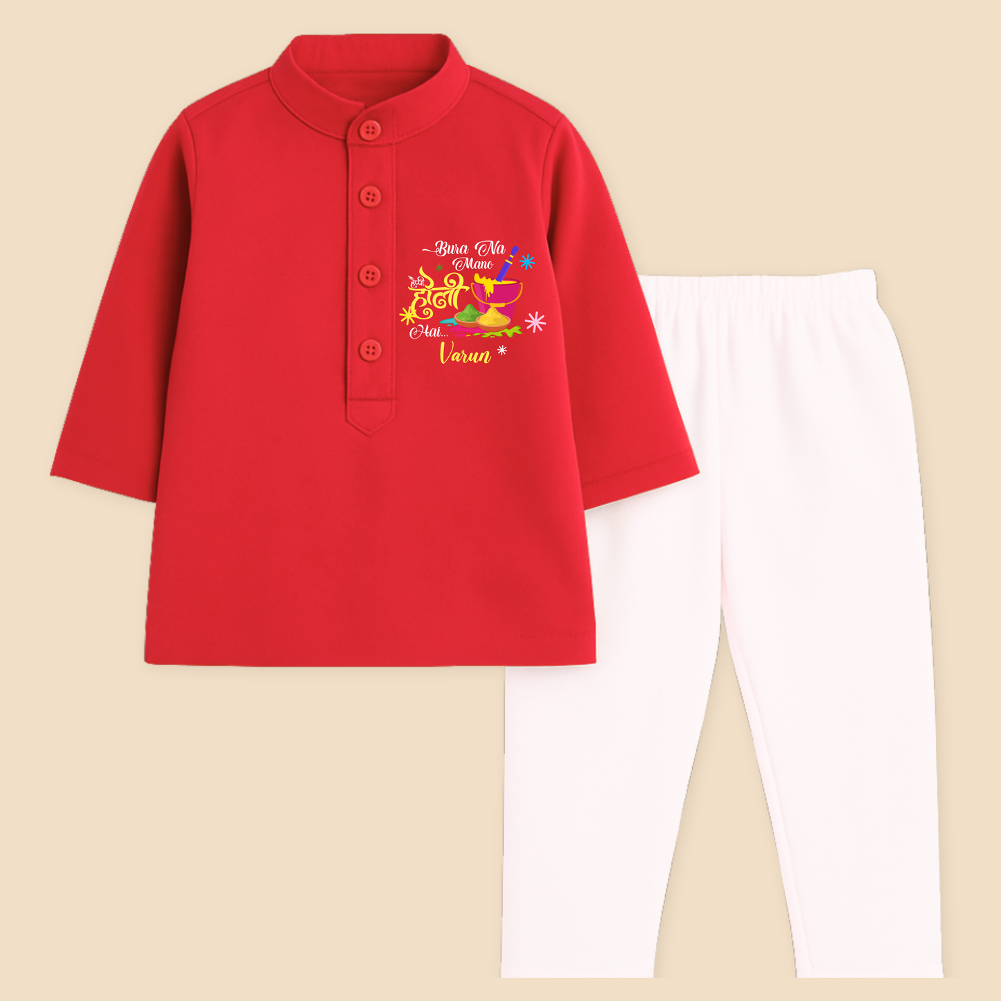 Bura na Mano Holi hai Kurta set