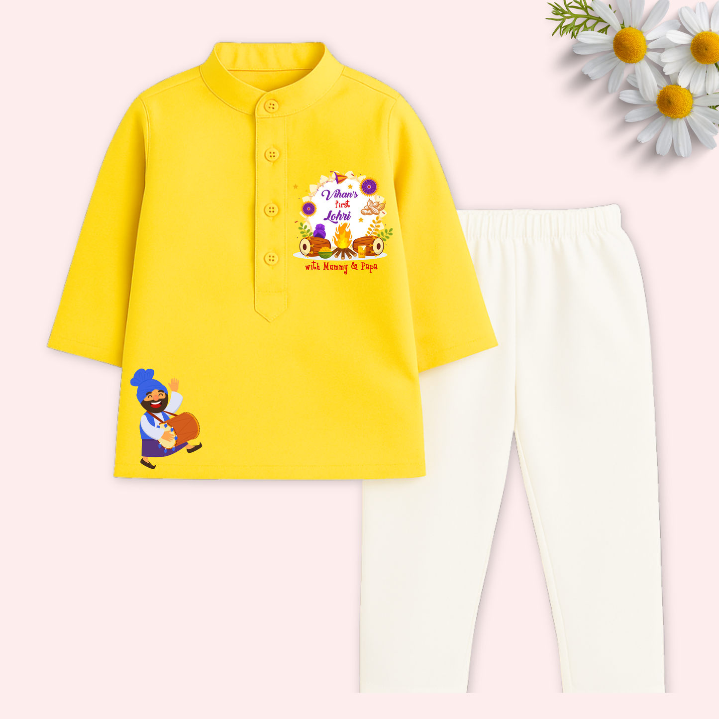 First Lohri with Mummy & Papa