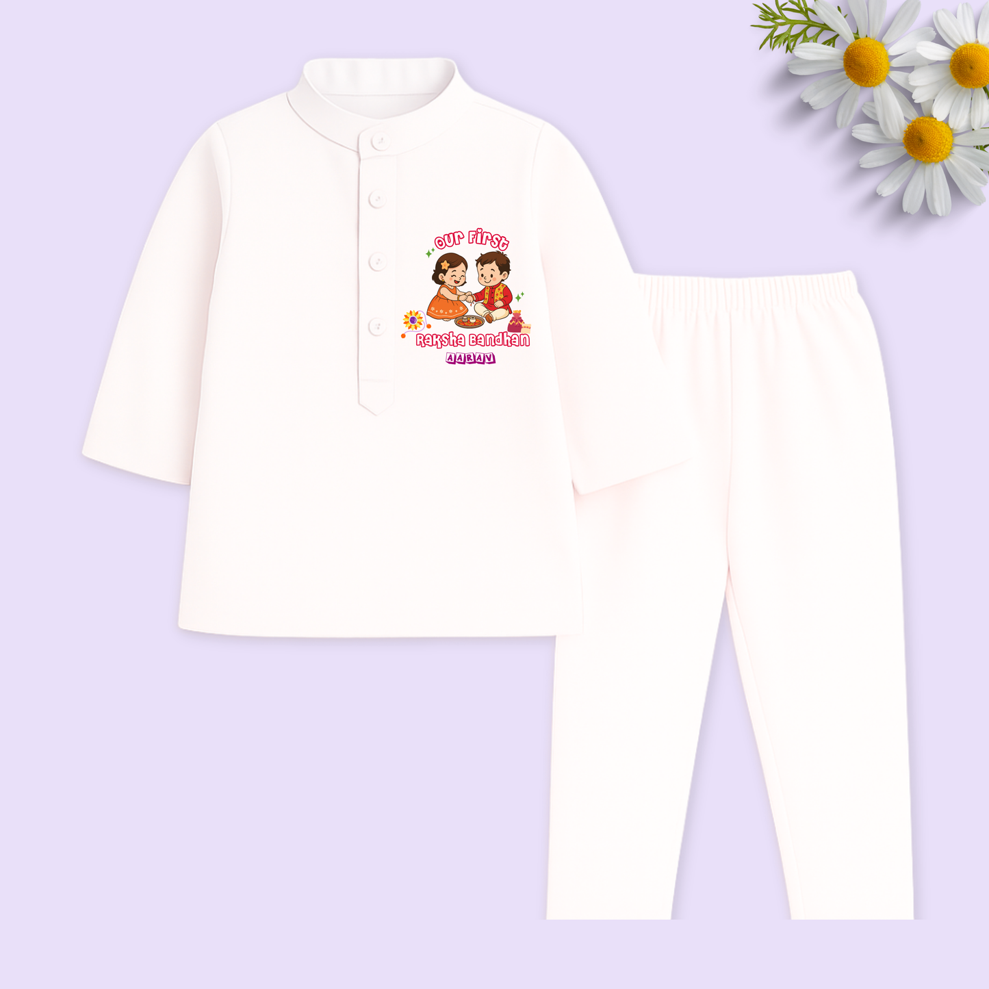 Our first Raksha Bandhan Kurta set