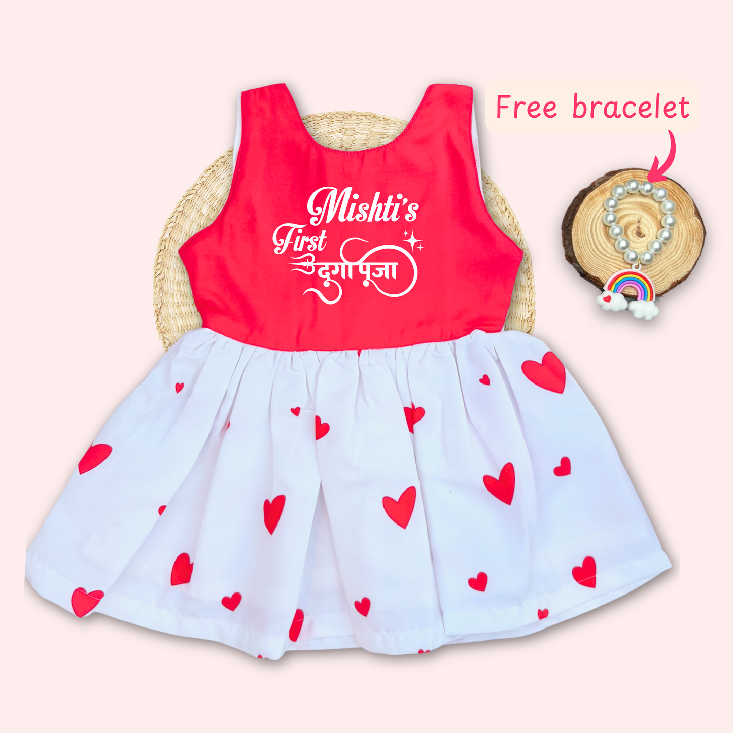 First Durga Puja Frock