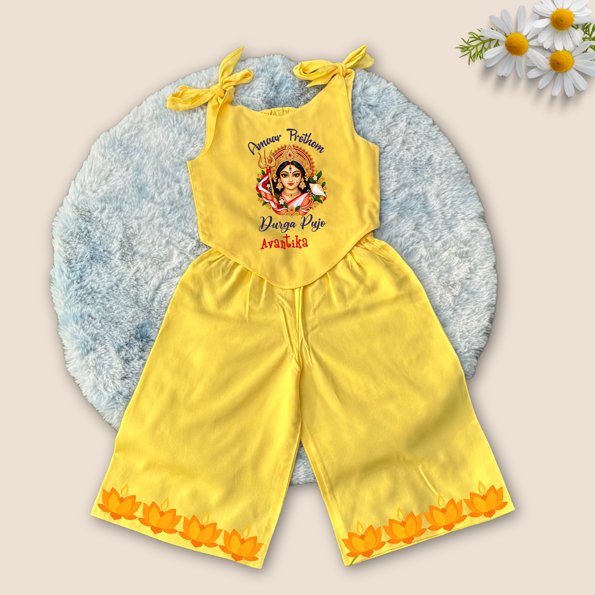 Amaar Prothom Durga Pujo Co-ord Set