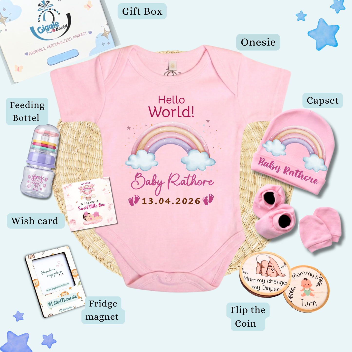 NEW BORN BABY HAMPER (GIRL)