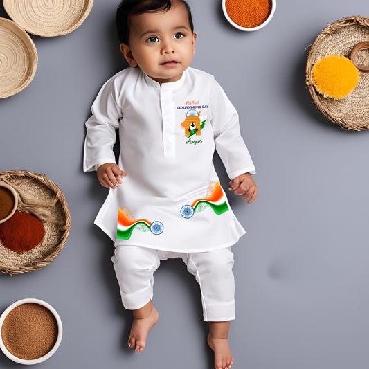 My First Independence Day Kurta / Pathani set