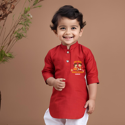 Our first Raksha Bandhan Kurta set