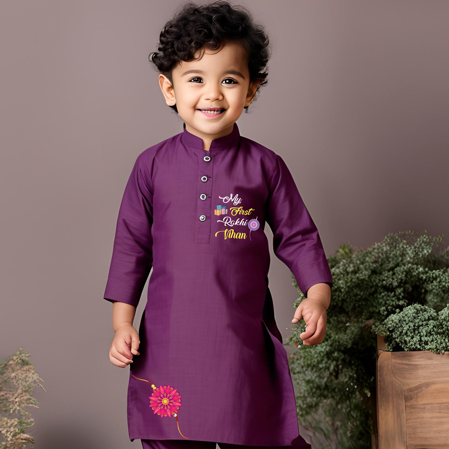 My First Rakhi Kurta Set