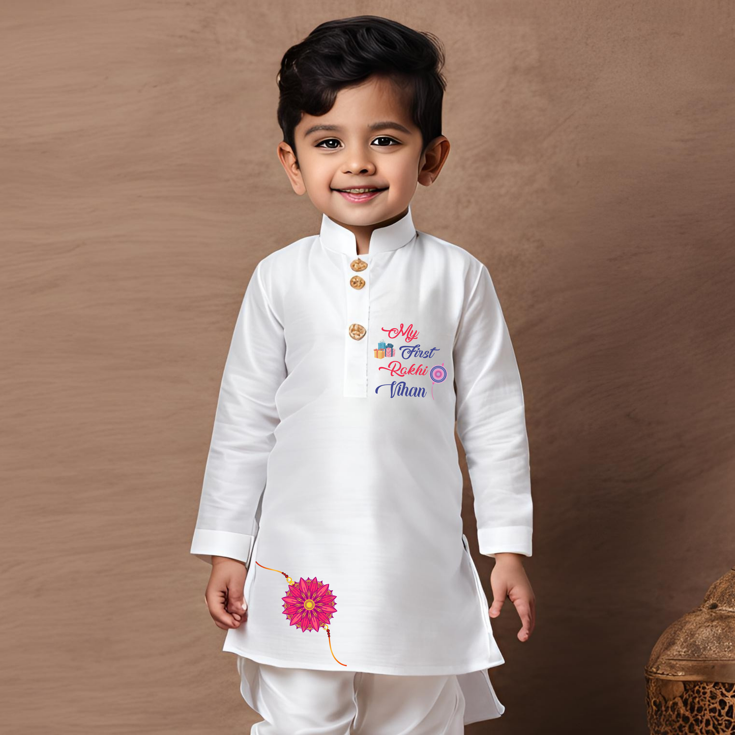 My First Rakhi Kurta Set